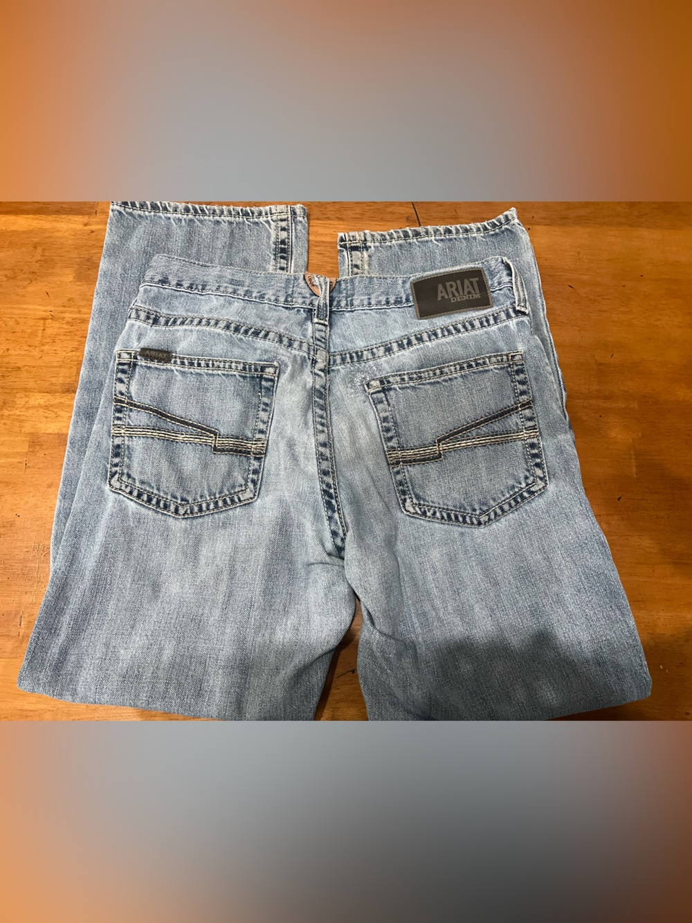Ariat Men's Washed Blue Relaxed Fit Jeans